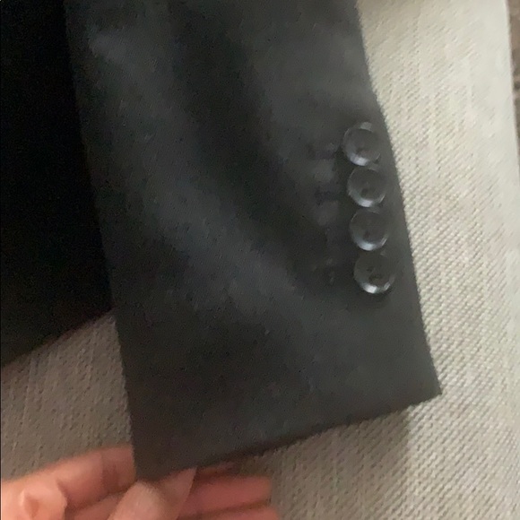 Express Charcoal Grey Fitted Blazer - Picture 4 of 4